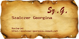 Szalczer Georgina névjegykártya